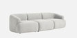 Zen Boucle 3 Seater Sofa In Cream Colour Zen Boucle 3 Seater Sofa In Cream Colour