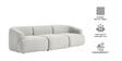 Zen Boucle 3 Seater Sofa In Cream Colour Zen Boucle 3 Seater Sofa In Cream Colour