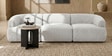 Zen Boucle 3 Seater Sofa In Cream Colour Zen Boucle 3 Seater Sofa In Cream Colour