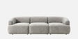 Zen Boucle 3 Seater Sofa In Grey Colour