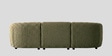 Zen Boucle 3 Seater Sofa In Olive Green Colour Zen Boucle 3 Seater Sofa In Olive Green Colour