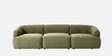 Zen Boucle 3 Seater Sofa In Olive Green Colour Zen Boucle 3 Seater Sofa In Olive Green Colour
