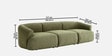 Zen Boucle 3 Seater Sofa In Olive Green Colour Zen Boucle 3 Seater Sofa In Olive Green Colour