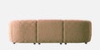 Zen Boucle 3 Seater Sofa In Tan Colour