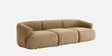 Zen Boucle 3 Seater Sofa In Tan Colour