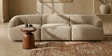 Zen Boucle 3 Seater Sofa In White Colour Zen Boucle 3 Seater Sofa In White Colour