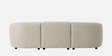 Zen Boucle 3 Seater Sofa In White Colour Zen Boucle 3 Seater Sofa In White Colour