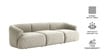 Zen Boucle 3 Seater Sofa In White Colour Zen Boucle 3 Seater Sofa In White Colour