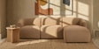 Zen Living 3 Seater Boucle LHS L Shaped Sofa In Beige Color
