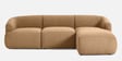 Zen Living 3 Seater Boucle LHS L Shaped Sofa In Beige Color