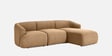 Zen Living 3 Seater Boucle LHS L Shaped Sofa In Beige Color