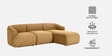 Zen Living 3 Seater Boucle LHS L Shaped Sofa In Tan Color