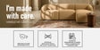 Zen Living 3 Seater Boucle LHS L Shaped Sofa In Tan Color