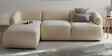 Zen Living 3 Seater Boucle RHS L Shaped Sofa In  Cr me Color