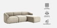 Zen Living 3 Seater Boucle RHS L Shaped Sofa In  Cr me Color