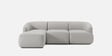Zen Living 3 Seater Boucle RHS L Shaped Sofa In  Grey Color