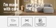 Zen Living 3 Seater Boucle RHS L Shaped Sofa In  Grey Color