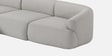 Zen Living 3 Seater Boucle RHS L Shaped Sofa In  Grey Color