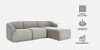Zen Living 3 Seater Boucle RHS L Shaped Sofa In  Grey Color