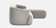 Zen Living 3 Seater Boucle RHS L Shaped Sofa In  Grey Color
