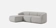 Zen Living 3 Seater Boucle RHS L Shaped Sofa In  Grey Color