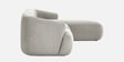 Zen Living 3 Seater Boucle RHS L Shaped Sofa In White Color