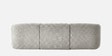 Zen Living 3 Seater Boucle RHS L Shaped Sofa In White Color
