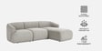 Zen Living 3 Seater Boucle RHS L Shaped Sofa In White Color