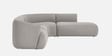Zen Living LHS Sectional Sofa (3 + Lounger) In Chic Grey Color