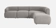 Zen Living LHS Sectional Sofa (3 + Lounger) In Chic Grey Color
