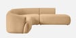 Zen Living Lhs Sectional Sofa (3 + Lounger) In Creme Colour