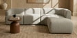 Zen Living LHS Sectional Sofa (3 + Lounger) In Creme Color