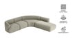 Zen Living LHS Sectional Sofa (3 + Lounger) In Creme Color