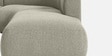 Zen Living LHS Sectional Sofa (3 + Lounger) In Creme Color