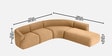 Zen Living LHS Sectional Sofa (3 + Lounger) In Honey Beige Color