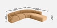 Zen Living LHS Sectional Sofa (3 + Lounger) In Tan Color