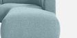 Zen Living LHS Sectional Sofa In Blue Color