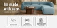 Zen Living LHS Sectional Sofa In Blue Color