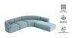 Zen Living LHS Sectional Sofa In Blue Color