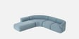 Zen Living Rhs Sectional Sofa (3 + Lounger) In Blue Color
