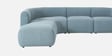 Zen Living Rhs Sectional Sofa (3 + Lounger) In Blue Color