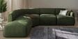 Zen Living Rhs Sectional Sofa (3 + Lounger) In Green Color