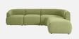 Zen Living LHS Sectional Sofa In Green Color