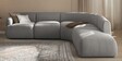 Zen Living Rhs Sectional Sofa (3 + Lounger) In Grey Color