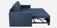 Zenari Fabric 3 Seater Pull Out Sofa Cum Bed In Navy Blue Colour
