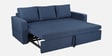 Zenari Fabric 3 Seater Pull Out Sofa Cum Bed In Navy Blue Colour