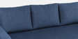 Zenari Fabric 3 Seater Pull Out Sofa Cum Bed In Navy Blue Colour