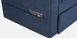 Zenari Fabric 3 Seater Pull Out Sofa Cum Bed In Navy Blue Colour