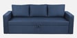 Zenari Fabric 3 Seater Pull Out Sofa Cum Bed In Navy Blue Colour
