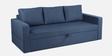 Zenari Fabric 3 Seater Pull Out Sofa Cum Bed In Navy Blue Colour